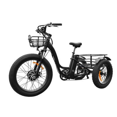 China Wholesale price aluminum alloy cheap tire electric bicycle adults covered three wheel electric tricycle for sale in philippines for sale