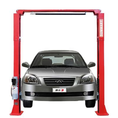 China Summary 4T Garage Equipment 2 Post Design Automatic Lifter Cylinder Hydraulic Car Lift 4T Two Post Car Lift for sale