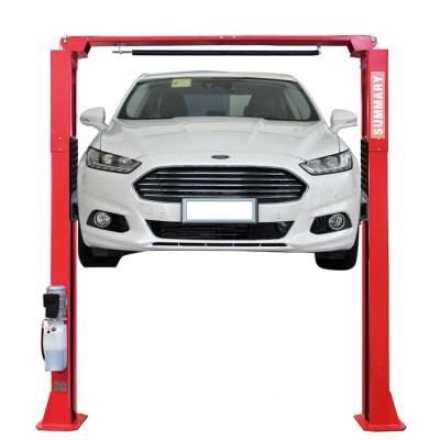 China Summary Car Repair Shop Used 4 Ton Low Ceiling Double Clear Floor Hoist Hydraulic Car Lift 4T Double for sale