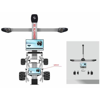 China Conventional cheap 3d wheel alignment tire service equipment target real time monitoring and wheel balancing machine for sale