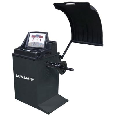 China Tire Service Shop LCD Display Cheap Car Tire Balancing Wheel Balancer CE Certified Automated Automatic Machine for sale