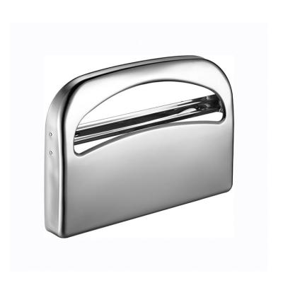 China New Hotel Style Stainless Steel Public Bathroom Folded Toilet Paper Holder Dispenser For Toilet Seat Cover Paper for sale