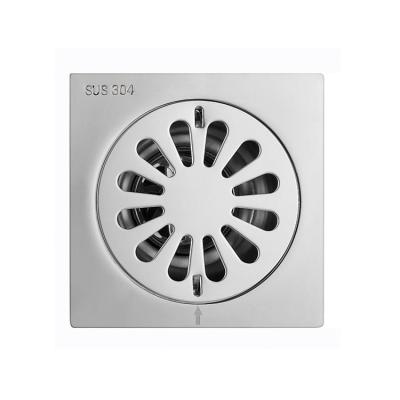 China Cheap Square 304 Stainless Steel Bathroom Shower Floor Drain Insert Anti-odor Strainer Insert for sale