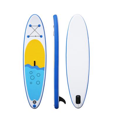 China Safe Multifunctional Inflatable Upright Yoga Surfboard Inflatable Paddle Board Paddle Board Position Exercise for sale