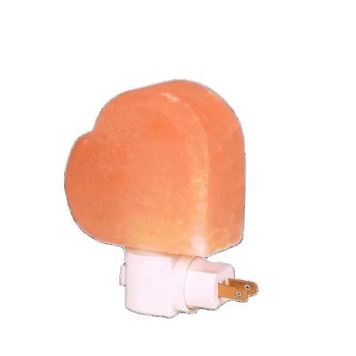 China Europe Heart Shape Himalayan Salt Night Light, Hand Carved Natural Salt Wall Lamp with 360 Degree Rotatable Socket for sale