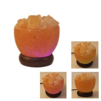 China Fortune Universal Himalayan Crystal Crystal Bowl Lamp Portable LED USB Rock Salt Lamp 7 Colors Night Light for sale