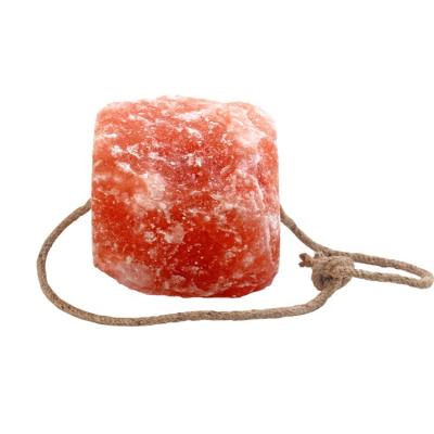 China UK USA Salt Block Animal Lick Animal Himalayan Salt Lick Blocks With Rope For Horse Sheep And Cattle for sale