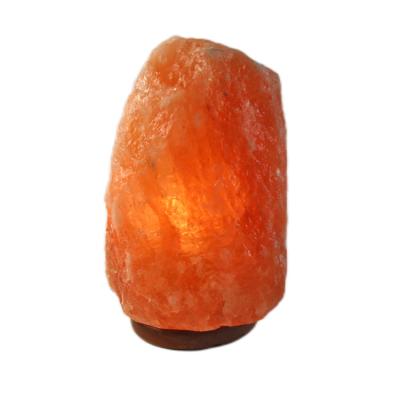 China Decoration Europe Organic Material Hotel Himalayan Salt Lamp Natural Home Handwork Dimmer Switch With Wooden Base for sale