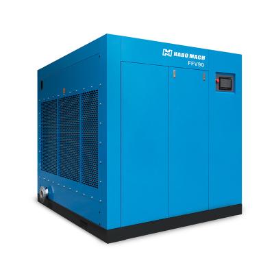 China Building Material Shop Industrial Screw Compressor 90kw 122hp Screw Air Compressor Two Stage Screw Air Compressor For Sale for sale