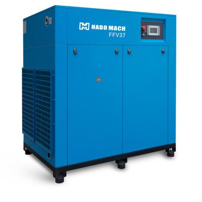 China Durable Stable Lubricated And Easy To Operate Double Stage Screw Air Compressor for sale