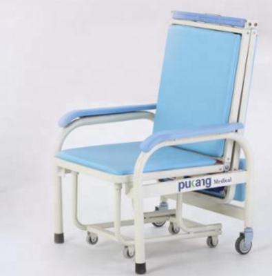 China F-44 Metal Foldable Accompany Chair , Hospital Clinic Used Treatment Chair for sale