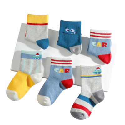 China Factory Price Breathable Spring Autumn Breathable Cotton Socks For Chinese Children for sale