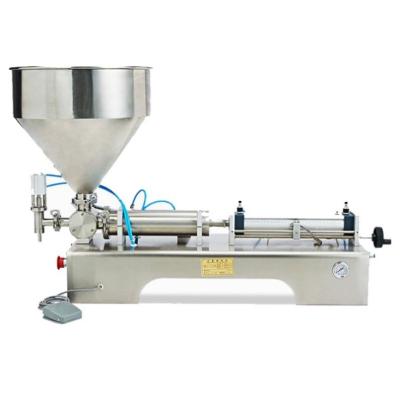 China High Quality Food Liquid Paste Semi Automatic Cream Filling Machine With Tank for sale