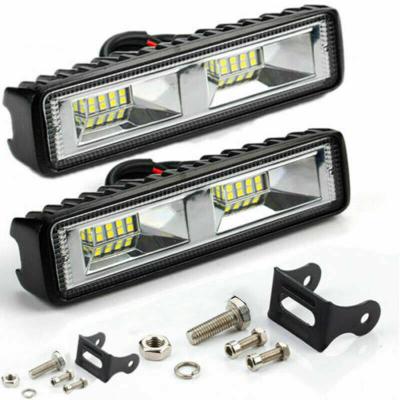 China Aluminum+PC 6Inch 48w Car Top Led Work Light Bar Lamp Led Trucks Lights High Lumens Work Lamp for sale