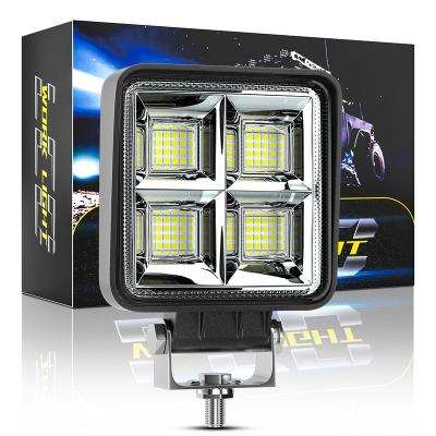 China Aluminum Car Led Spotlight 4 Inch 64leds 192W LED Work Light For Offroad SUV Driving Fog Light 12V 24V for sale