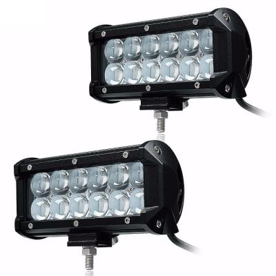 China 6063 Die Cast Aluminum Double Row 7 Inch 36W LED Light Bar Housing For Work Indicators Driving Boat Car Tractor Truck 4x4 SUV ATV 12V 24V for sale