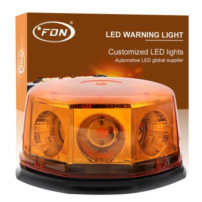 China Backup Safety Warning Vehicles System 12V-24V 40 LED Amber Flashing Beacon Lights Auto Safety Warning Lights With Magnetic Strobe Warning Light For Car for sale