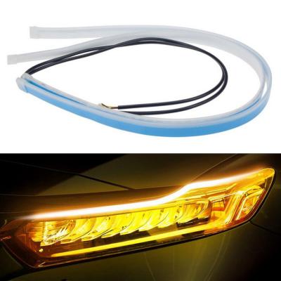 China AUTO CAR Flexible Multi Color 30CM 45CM 60CM Car DRL Flexible Led Strip DRL Turn Bar Led Daytime Running Light Other Car Light Accessories for sale