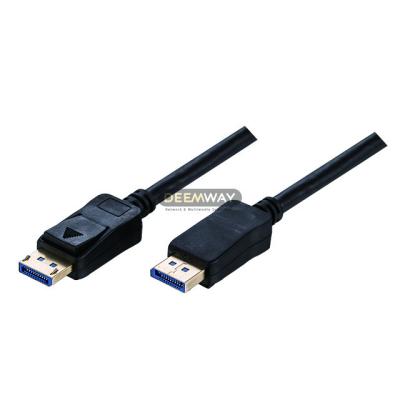 China 8K Gold Plated Displayport 2.0 Cable UHBR10 Male To 8K Male 54Gbps for sale