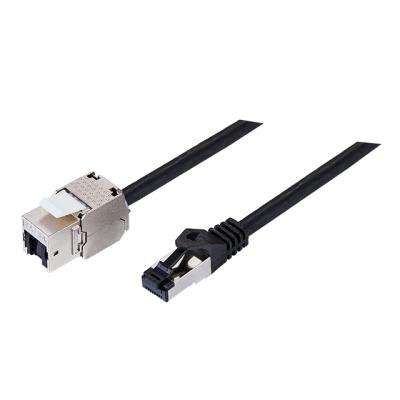 China Waterproof Cat6A LAN Cable Extender Extension Cable RJ45 Network Patch Cord Male To Female Connector DCP1036 for sale