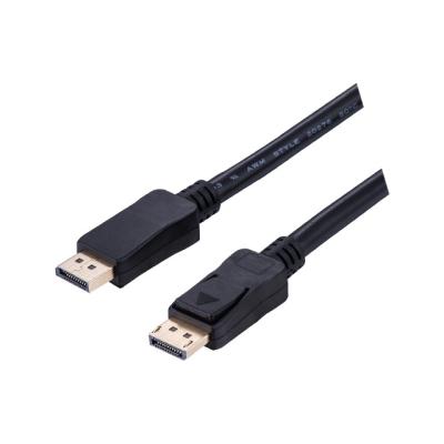 China Display Left Professional Manufacture ABS Black Electronic Cable Product Data Line DisplayPort Cable for sale