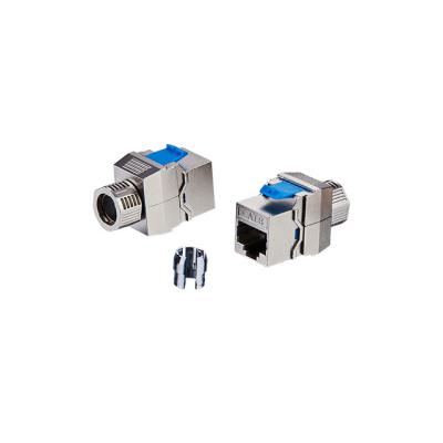 China Wholesale Customized Type Shielded Jack Connector Keystone Modules Toolless Modular Category 8 / Class Me DNM3028 for sale