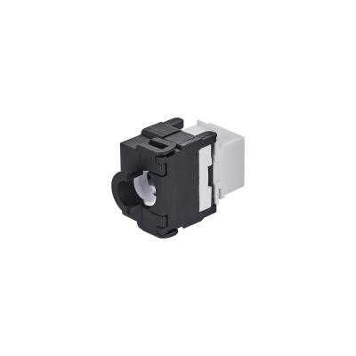 China Black Cat6A UTP Toolless Unshielded RJ45 White Keystone Jack Adapter for sale