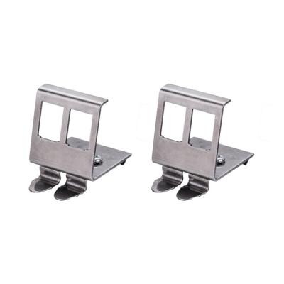 China Wholesale Customized Port Din Rail Adapter Metal Steel Trapezoidal Keystone Jack Holder Good Quality for sale