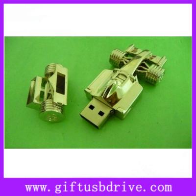 China Whole metal race car models usb memory with customed logo/512MB/1G/2G/4G/8G/16G flash disk for sale