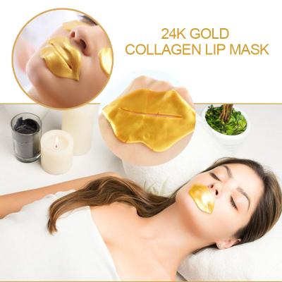 China Korean Organic Moisturizer Private Label 24K Rose Gold Moisturizing Collagen Lip Sleep Correction Hydration Mask for sale