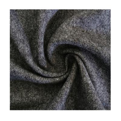 China Brushed Direct Custom Factory 20%Wool 80%Polyester Sueded Fall And Winter Suit Tweed Fabric for sale