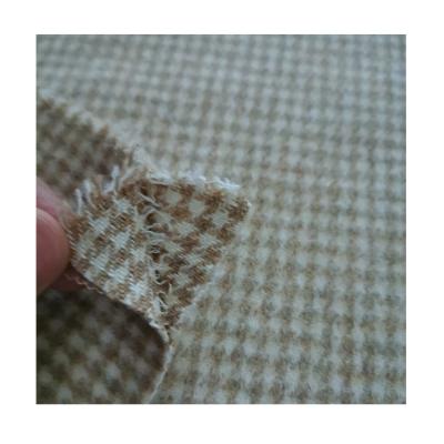 China Factory Direct 30%Wool 70%Polyester Houndstooth Double Pill Anti Brushed Face Fabric for sale