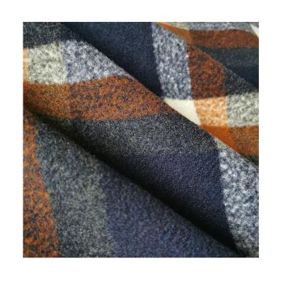 China Wind Proof Factory Direct Custom Tartan 100%Polyester Fall And Winter Women's Coat Cloth Fabric for sale