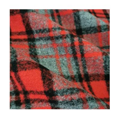 China Wind Proof Factory Direct Custom Plaid 100%Polyester Fall And Winter Fleece Recycled Fabric for sale