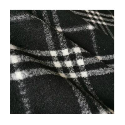 China Wind Proof Factory Direct Custom Wholesale Plaid 100%Polyester Fall And Winter Weave Fabric For Dresses for sale