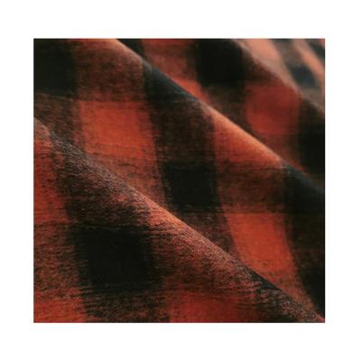 China Custom Wind Proof 30%Wool 70%Polyester Tartan Fall And Winter Ladies Coats Fabric for sale