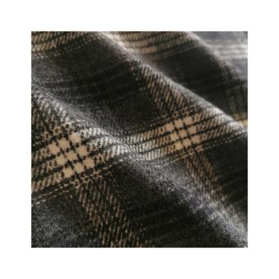 China Wind Proof 30%Wool 70%Polyester Flannel Plaid Custom Fall And Winter Weave High Quality Fabric For Clothing for sale