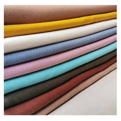 China Bargain price anti pill type plain cotton fleece pure color fabric curtain new material fabric for sale