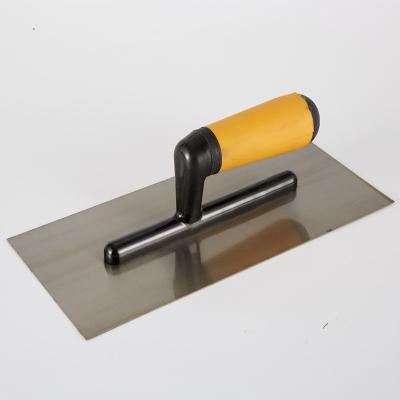 China SQUARE Soft Handle Ends Carbon Steel Common Polished Concrete Walk Brick Tools Hand Trowel for sale