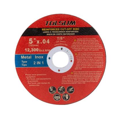 China Grinding Wheel Stock Metal Cutting Wheel Price Reduction Discs 125*1.0*22.2 for sale