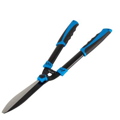 China Lawn Steel Scissors Hand Tool Clippers Anti-Slip Grip Forged Garden Yard Long Handled Hedge Shears for sale