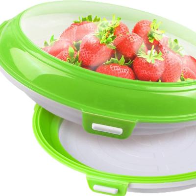 China Viable Reusable Food Trays Food Storage Trays Stackable Food Storage Container With Elastic Lid BPA Free for sale