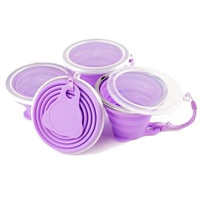 China Customized Sustainable Collapsible Collapsible Serving Cups Customized Bulk Water Cup for sale