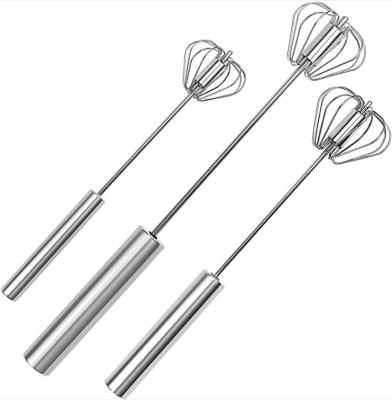 China Viable Semi-automatic Egg Beater Stainless Steel Hand Push Egg-beater for Mixing Whisking Beating or Stirring for sale