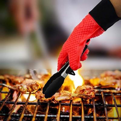 China Best CLASSIC Kitchen Non-slip Silicone Rubber Cooking Gloves Oven Mitt Grill BBQ Gloves for sale