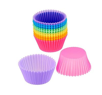 China 100% Sustainable Supplier BPA Free Nonstick Silicone 7cm Mini Response Rate Factory Supply Mug Roll Baking Cup for sale