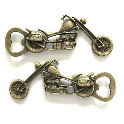 China Wholesale Fresh Creative Durable Metal Opener Creative Durable Metal Opener Zinc Alloy Unique Beer Opener Vintage Motorcycle Design Men Gift Idea for sale