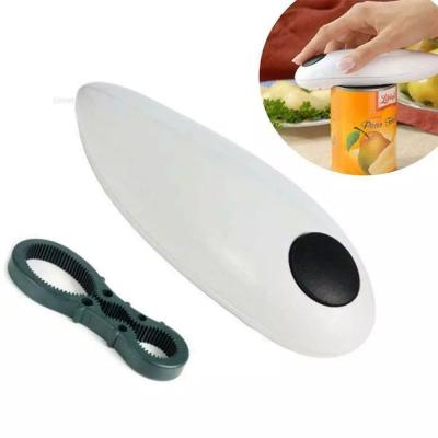 China Battery Operated Hand Held Can Opener Tin Opener Bottle Jar Edge Opener Home Kitchen Automatic Practical Smooth Electric Viable Openers for sale