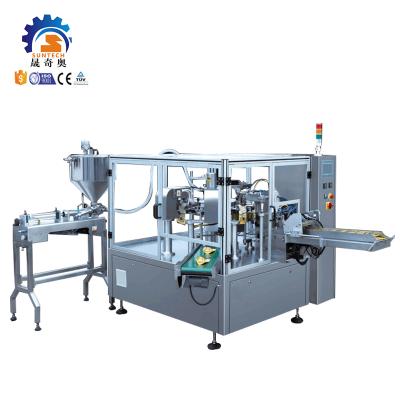 China Universal Automatic Hot Pepper Sauce Pizza Pasta Barbecue Sauce Premade Pouch Packing Machine Doypack Packing Machine for sale