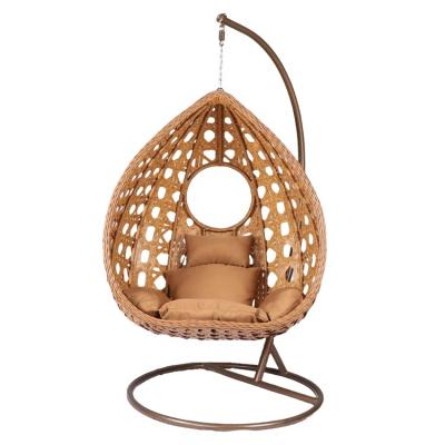 China Modern Cheap Outdoor Patio Swing Leisure Balcony Garden Hanging Chairs Rocking Rattan Egg Chair for sale